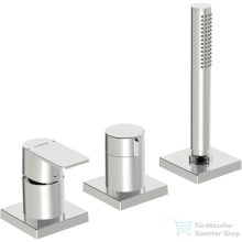   Hansa Hansastela 3 üléses kád csaptelep kifolyó és alaptest nélkül,króm 57319473