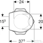 Geberit BAMBINI alsó rögzítésű lecsapódásgátlós wc tető gyerekeknek,teknősbéka design,sárga-zöld,573366000
