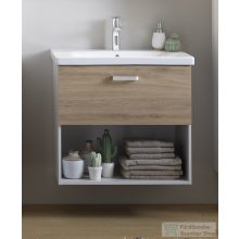   Kolpa San Evelin OUE 65 II fiókos alsószekrény mosdóval, Oak színben  573880