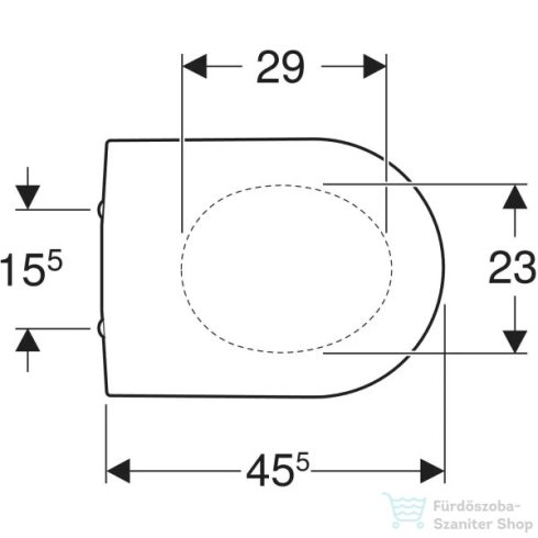 Geberit iCon lecsapódásgátlós wc ülőke 574130000