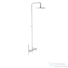   Bugnatese KLINE zuhanyrendszer 22,5 cm-es esőztetővel és zuhanyszettel,matt fehér 5742CBI