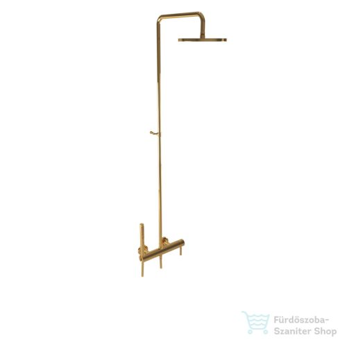 Bugnatese KLINE zuhanyrendszer 22,5 cm-es esőztetővel és zuhanyszettel,arany 5742CDO