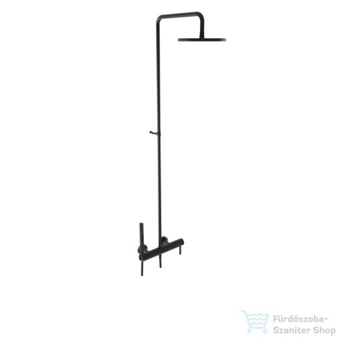 Bugnatese KLINE zuhanyrendszer 22,5 cm-es esőztetővel és zuhanyszettel,matt fekete 5742CNE