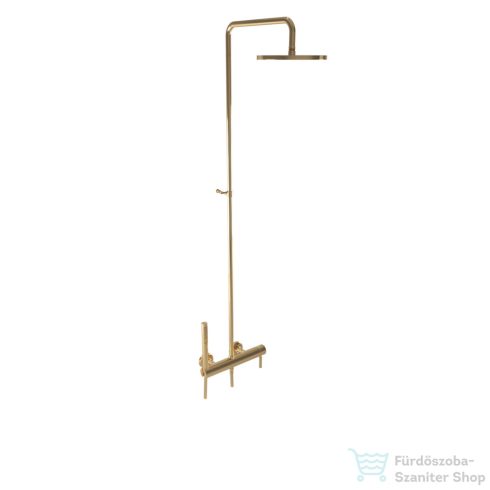 Bugnatese KLINE zuhanyrendszer 22,5 cm-es esőztetővel és zuhanyszettel,sárgaréz 5742CON