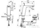 Hansa Hansaloft mosdó csaptelep automata leeresztővel,króm 57552203