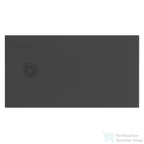 Kolpa San HOPP 200x80 cm-es, könnyű öntött márvány zuhanytálca, szifon nélkül, antracit 575560