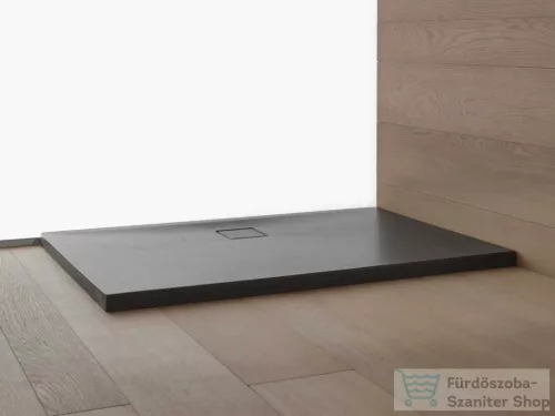 Kolpa San SERRA 90x90 cm-es, modifikált akril zuhanytálca, szifon nélkül, antracit 576420