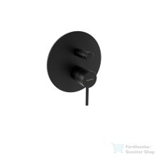   Bugnatese Kline falsík alatti kád /zuhany csaptelep belső egységgel,matt fekete 5772NE