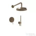 Bugnatese Kline falsík alatti komplett zuhanyrendszer 22,5 cm-es esőztetővel,belső egységgel,zuhanyszettel,bronz 5774BR