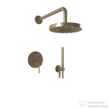   Bugnatese Kline falsík alatti komplett zuhanyrendszer 22,5 cm-es esőztetővel,belső egységgel,zuhanyszettel,bronz 5774BR