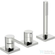   Hansa Hansaloft 3 üléses kád csaptelep kifolyó és alaptest nélkül,króm 57799483