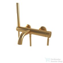   Bugnatese Kline kádtöltő csaptelep zuhanyszettel,szálcsiszolt arany 5790OS