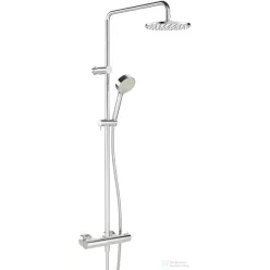   Hansa Hansaprisma termosztátos zuhanyrendszer 20 cm-es esőztetővel és zuhanyszettel,króm 58099103