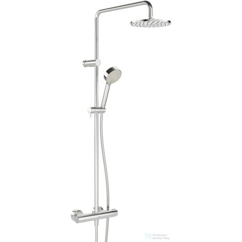 Hansa Hansaprisma termosztátos zuhanyrendszer 20 cm-es esőztetővel és zuhanyszettel,króm 58099103