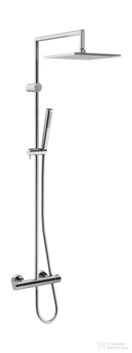 Hansa Hansaprisma termosztátos zuhanyrendszer 25x25 cm-es esőztetővel és zuhanyszettel,króm 58099113
