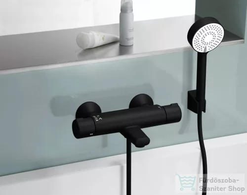 Hansa Hansamicra Eco termosztátos kádtöltő csaptelep,matt fekete 5816217133