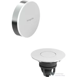   Hansgrohe FLEXAPLUS push-open színkészlet kád le-és túlfolyóhoz, fényes fehér/króm 58187000