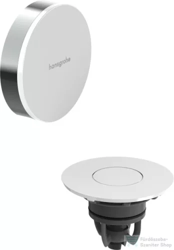 Hansgrohe FLEXAPLUS push-open színkészlet kád le-és túlfolyóhoz, fényes fehér/króm 58187000