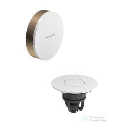   Hansgrohe FLEXAPLUS push-open színkészlet kád le-és túlfolyóhoz, fényes fehér/szálcsiszolt bronz 58187140