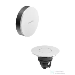   Hansgrohe FLEXAPLUS push-open színkészlet kád le-és túlfolyóhoz, fényes fehér/szálcsiszolt fekete króm 58187340