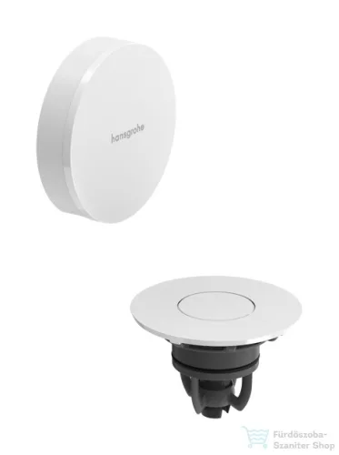 Hansgrohe FLEXAPLUS push-open színkészlet kád le-és túlfolyóhoz, fényes/matt fehér 58187700