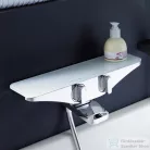 Hansa Emotion termosztátos kádöltő csaptelep zuhanyszett nélkül,króm/fehér 5864217182