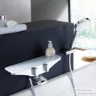 Hansa Emotion termosztátos kádöltő csaptelep zuhanyszett nélkül,króm/fehér 5864217182