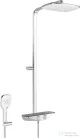 Hansa Emotion komplett termosztátos zuhanyrendszer,króm/szürke 5865017184