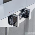 Hansa Hansaemotion Wellfit termosztátos,Bluetooth-os 6V zuhanyrendszer,króm/fehér 5865017282