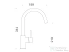 Schock PLUTOS konyhai csaptelep, króm 589000CHR