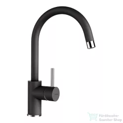   Schock PLUTOS konyhai csaptelep Cristalite Nero, gránithatású, fekete 589000NERO