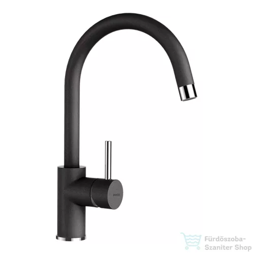 Schock PLUTOS konyhai csaptelep Cristalite Nero, gránithatású, fekete 589000NERO