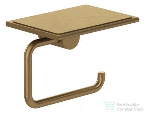 Kludi VELA R polcos WC-papír tartó, szálcsiszolt bronz 58971N1