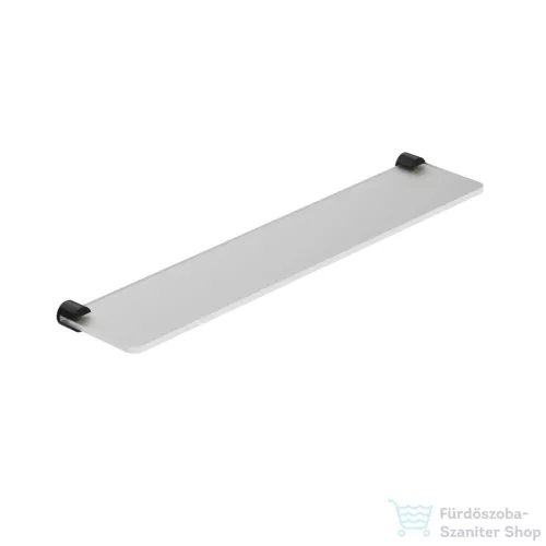 Kludi VELA R 60x12 cm-es üvegpolc, üveg/matt fekete 5897339