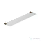 Kludi VELA R 60x12 cm-es üvegpolc, üveg/szálcsiszolt bronz 58973N1