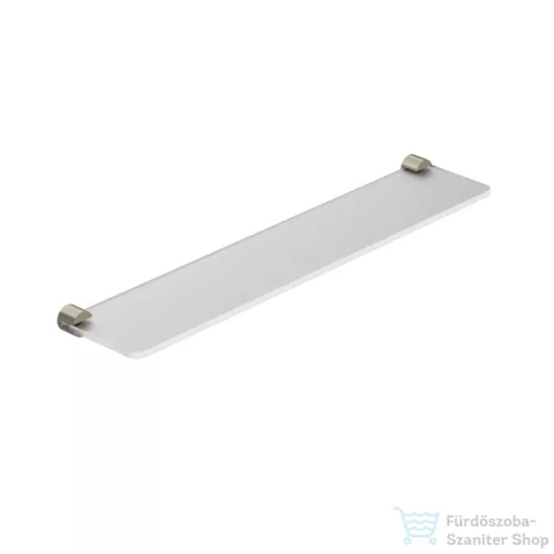 Kludi VELA R 60x12 cm-es üvegpolc, üveg/szálcsiszolt nikkel 58973N5