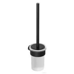   Kludi VELA R fali WC kefe, üveg tartóval, matt fekete 5897439