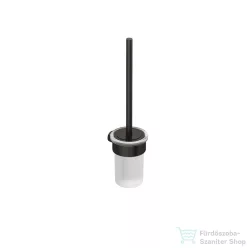  Kludi VELA R fali WC kefe, üveg tartóval, szálcsiszolt gunmetal 58974N2