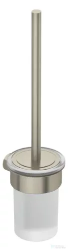 Kludi VELA R fali WC kefe, üveg tartóval, szálcsiszolt nikkel 58974N5