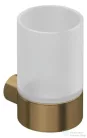 Kludi VELA R pohártartó üvegpohárral, szálcsiszolt bronz 58975N1