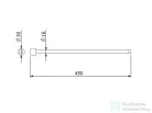 Kludi VELA R 45 cm-es törölközőtartó, matt fekete 5897739S