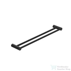   Kludi VELA R 60 cm-es dupla törölközőtartó, matt fekete 5898839
