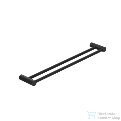 Kludi VELA R 60 cm-es dupla törölközőtartó, matt fekete 5898839