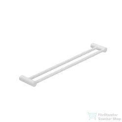   Kludi VELA R 60 cm-es dupla törölközőtartó, matt fehér 5898853