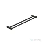 Kludi VELA R 60 cm-es dupla törölközőtartó, szálcsiszolt gunmetal 58988N2