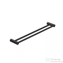   Kludi VELA R 60 cm-es dupla törölközőtartó, szálcsiszolt gunmetal 58988N2