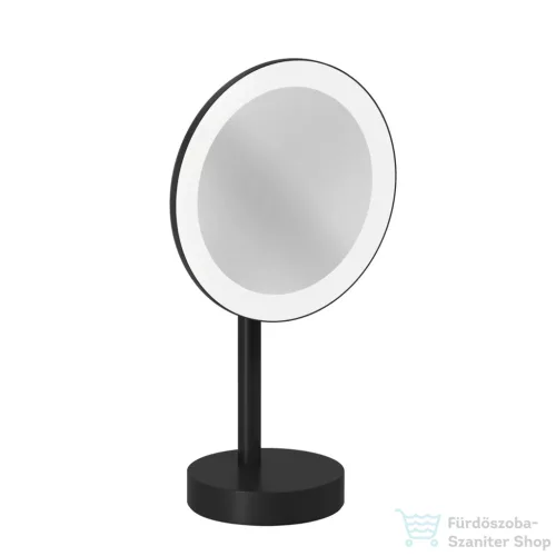 Kludi VELA R álló LED kozmetikai tükör 3x nagyítással, matt fekete 5899539F