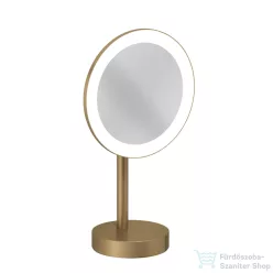   Kludi VELA R álló LED kozmetikai tükör 3x nagyítással, szálcsiszolt bronz 58995N1F