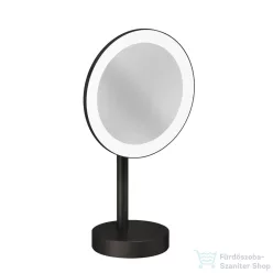   Kludi VELA R álló LED kozmetikai tükör 3x nagyítással, szálcsiszolt gunmetal 58995N2F