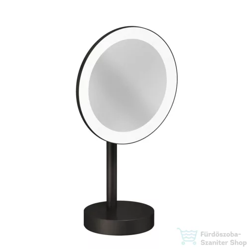 Kludi VELA R álló LED kozmetikai tükör 3x nagyítással, szálcsiszolt gunmetal 58995N2F